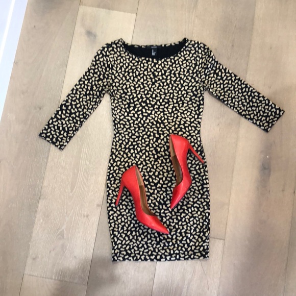 Confetti Patterned Design Bodycon Dress - Picture 2 of 16